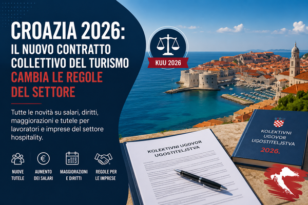Croazia 2026: il nuovo contratto collettivo del turismo cambia le regole del settore